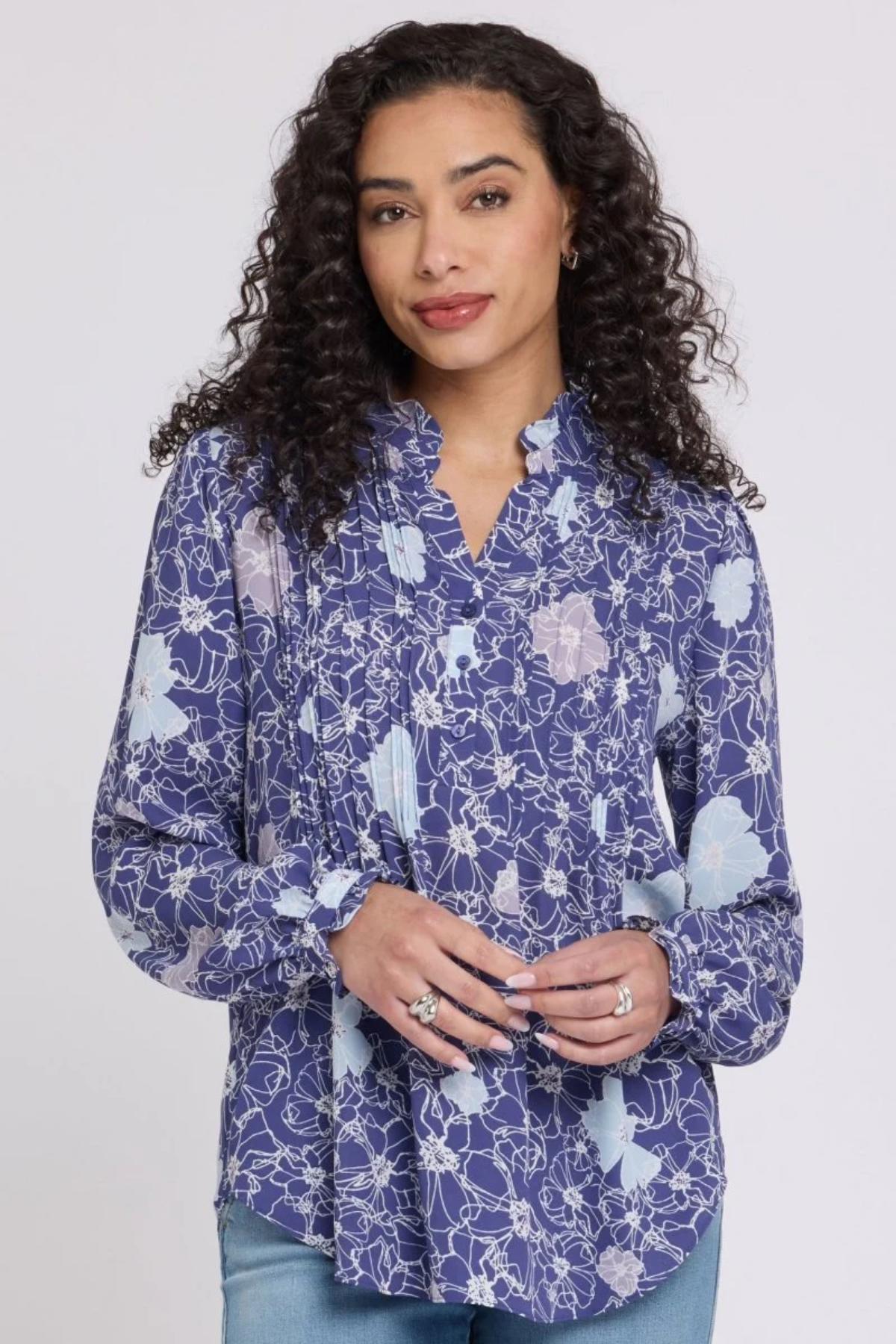 Pleated Front Tunic