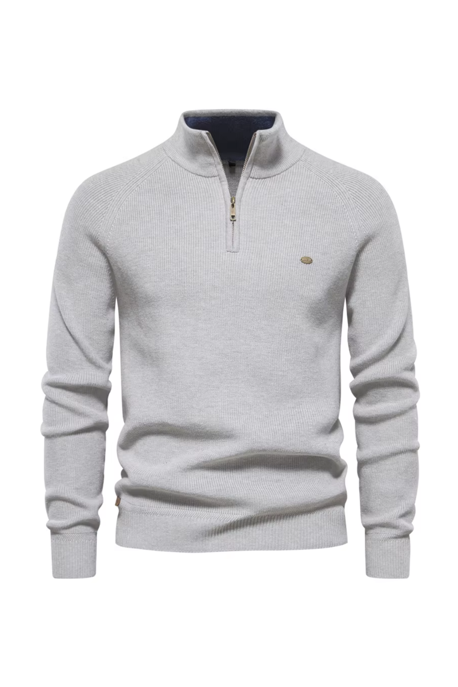 Ribbed Quarter-Zip Sweater
