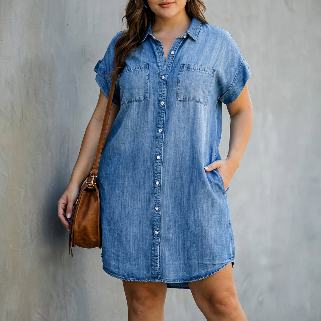 Helen | Button-Down Shirt Dress