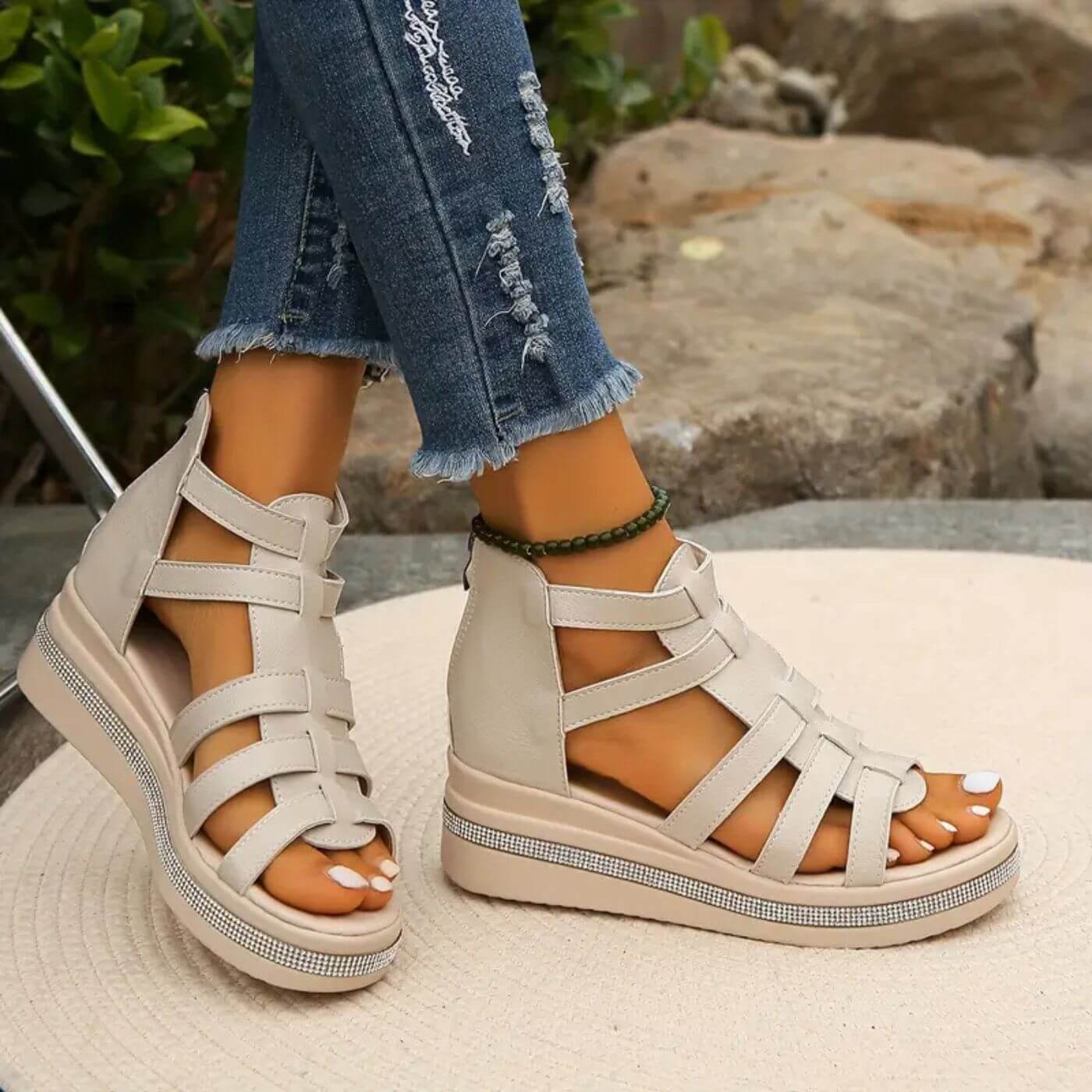 Elegant Wedge Orthopedic Sandals