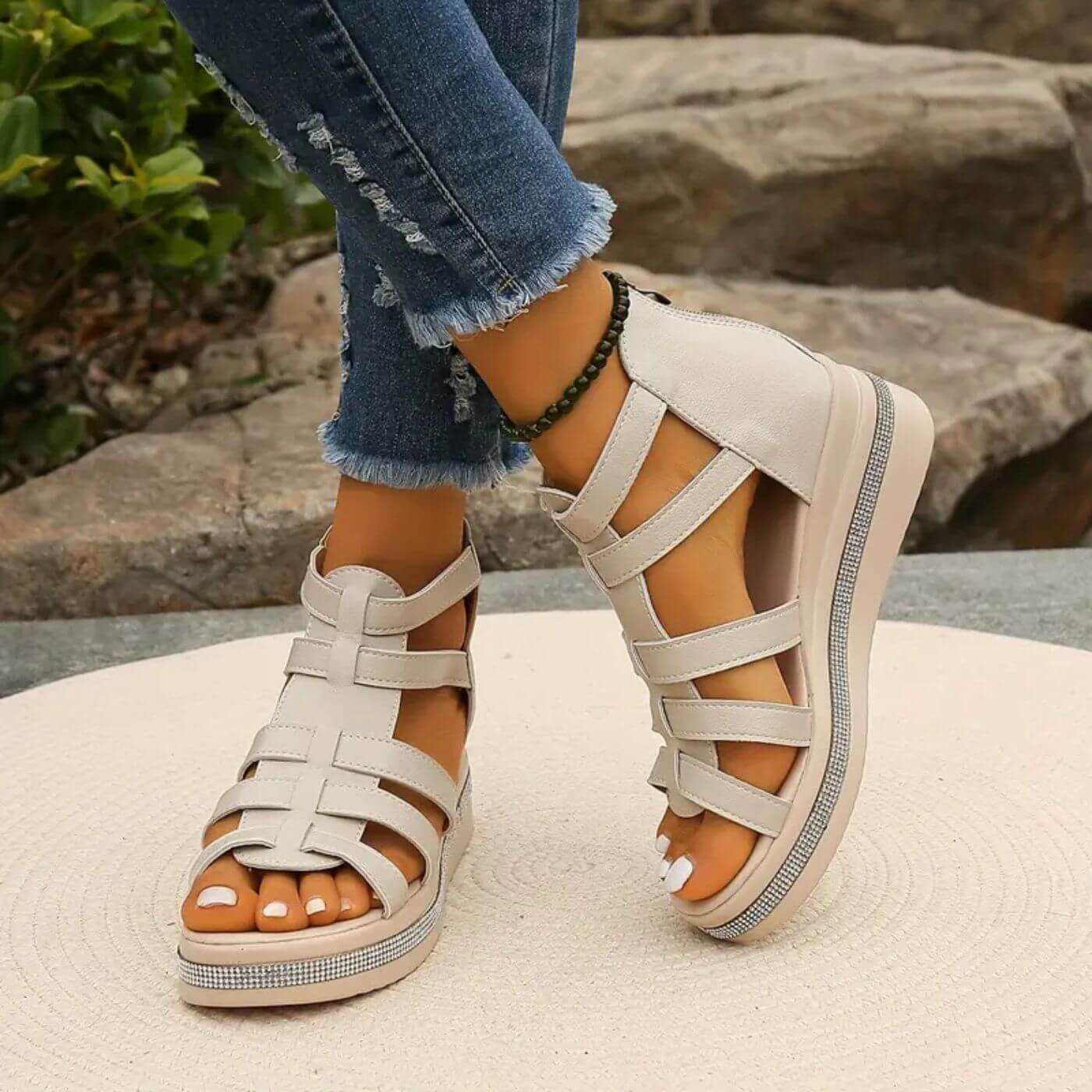 Elegant Wedge Orthopedic Sandals