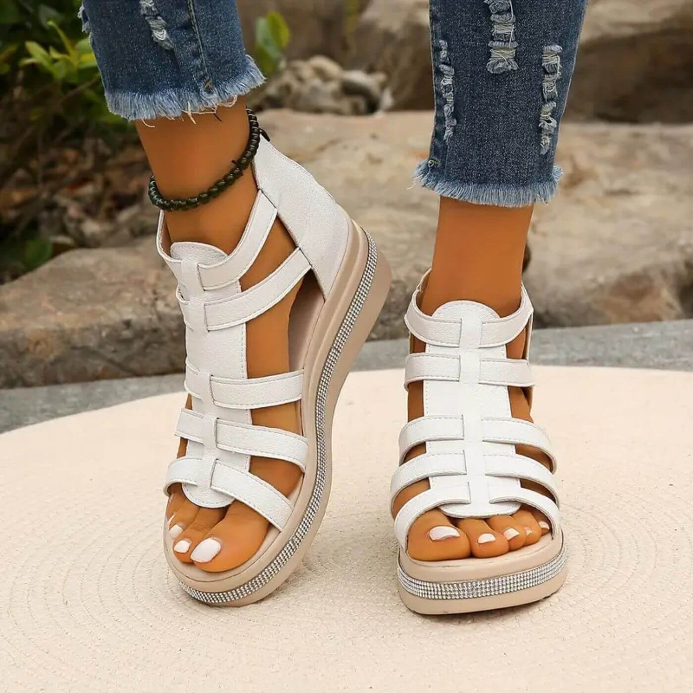 Elegant Wedge Orthopedic Sandals