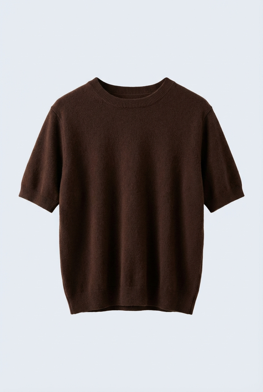 Lightweight Cotton Sweater Short Sleeves