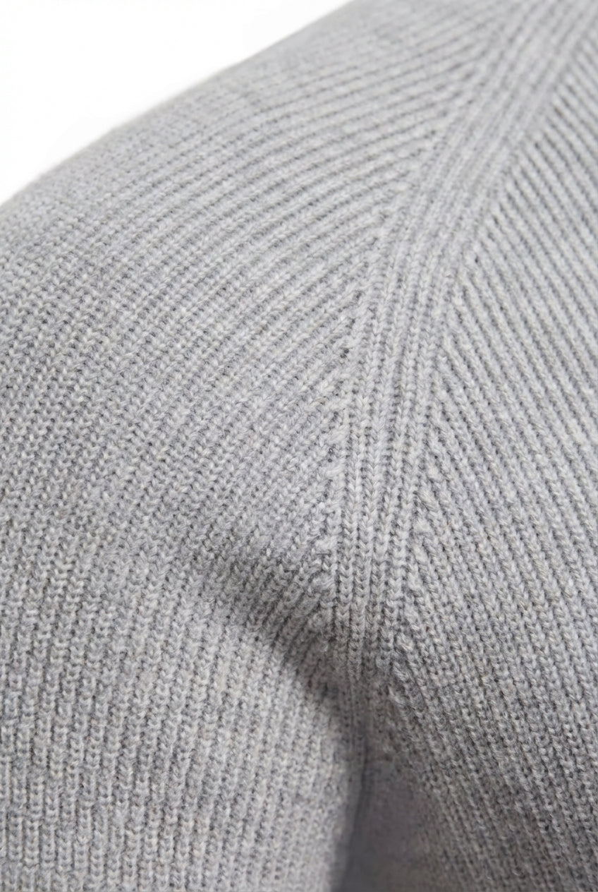 Ribbed Quarter-Zip Sweater