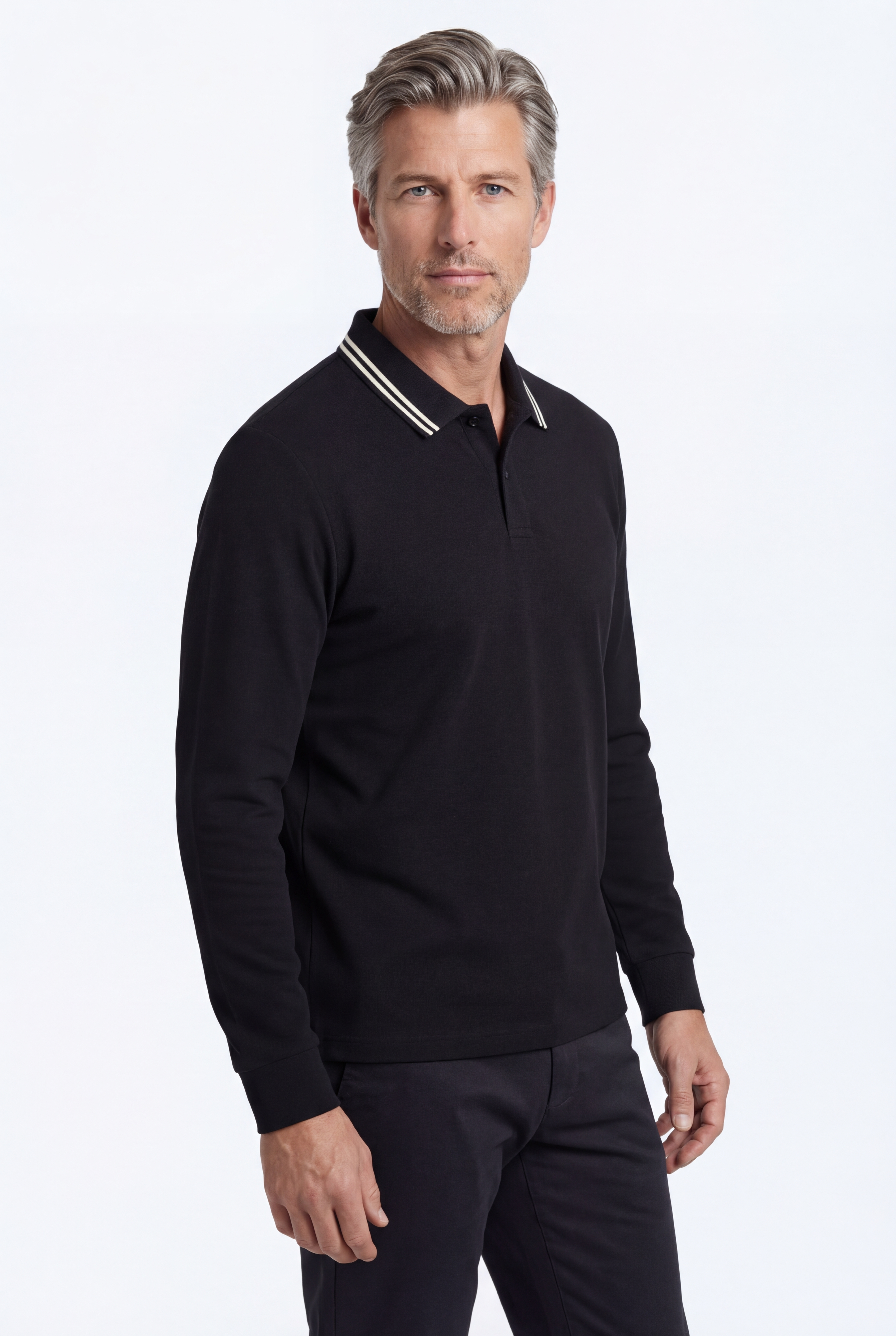 Knit Collar Polo