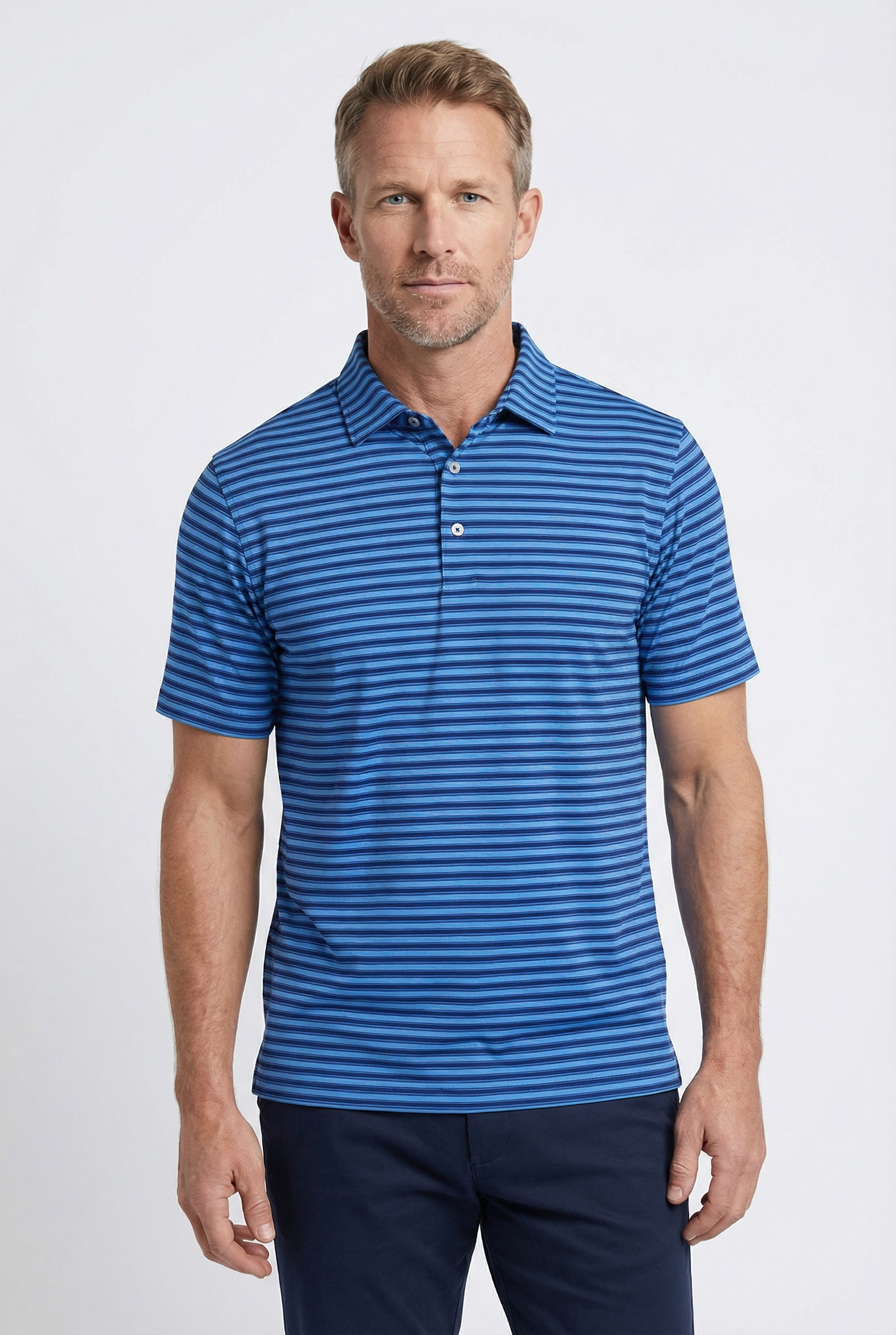 Classic Striped Polo
