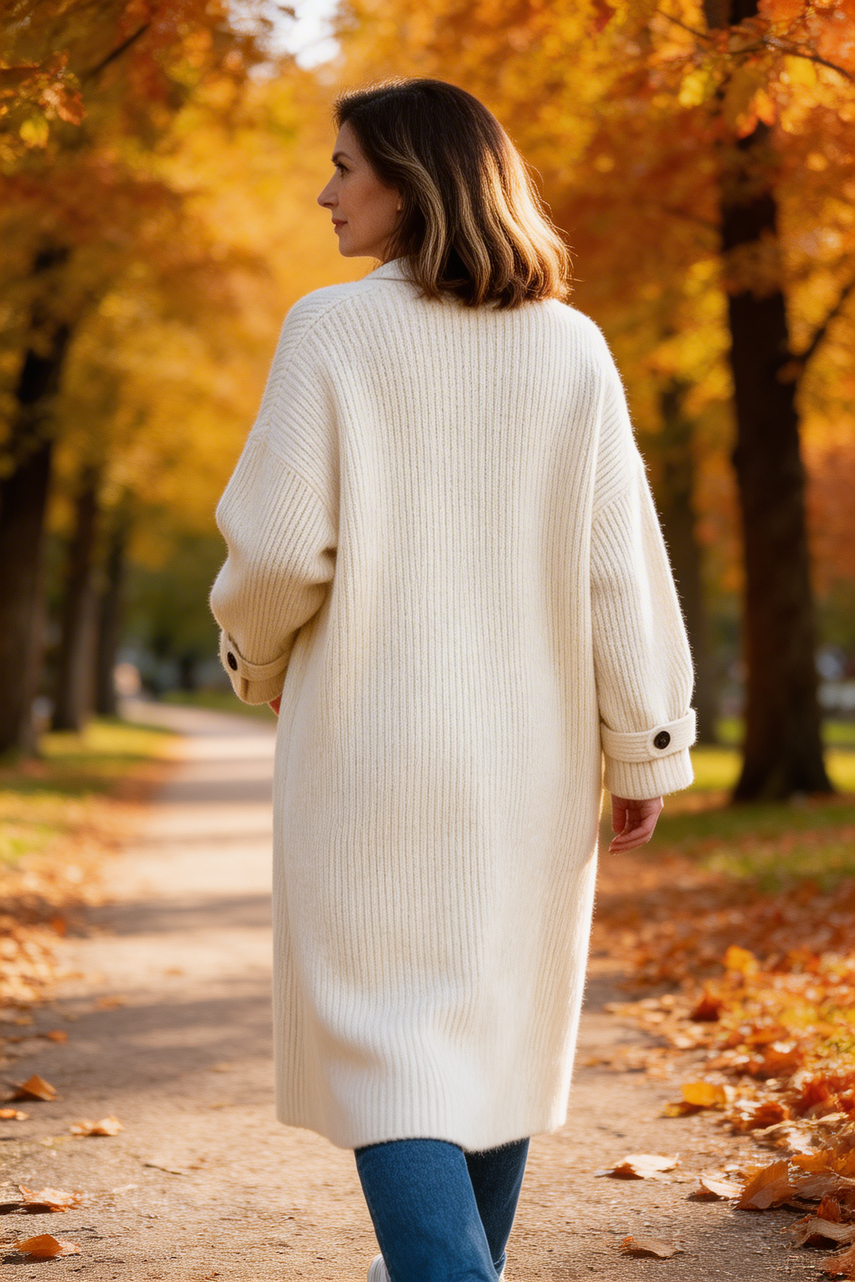 Long Cardigan Open Front Coat