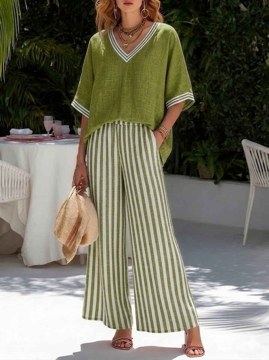 Striped Two-Piece Set