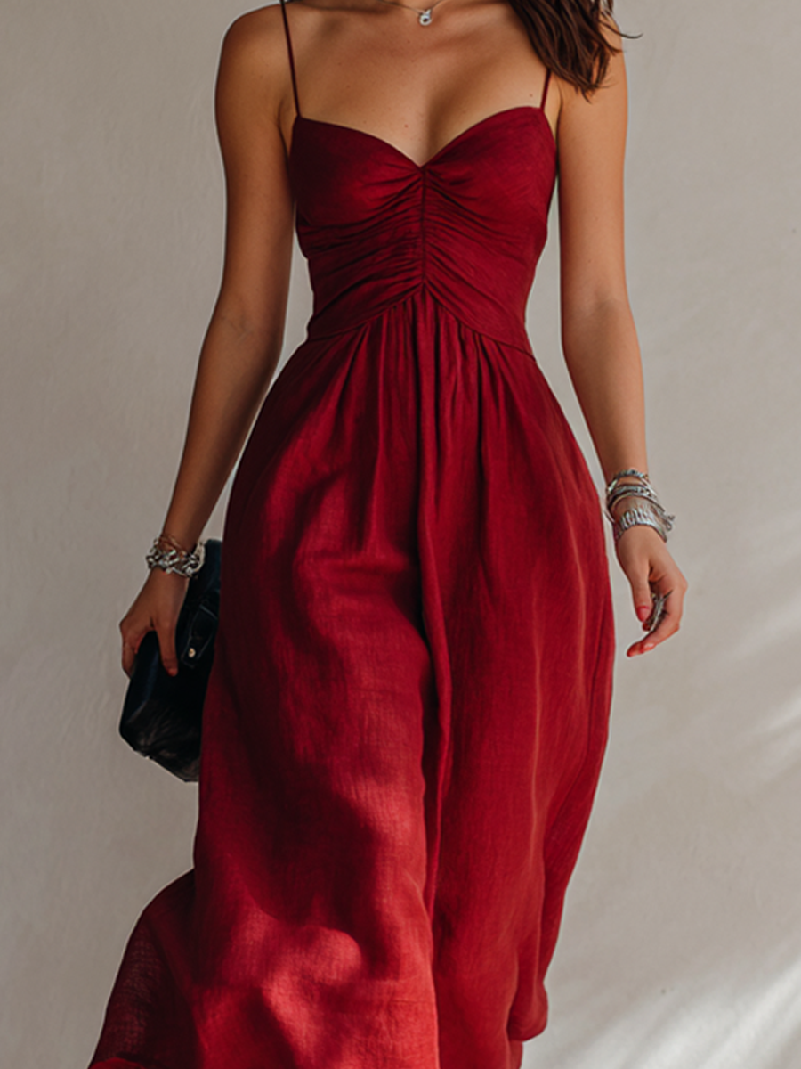ROSA | Flowy A-Line Midi Dress