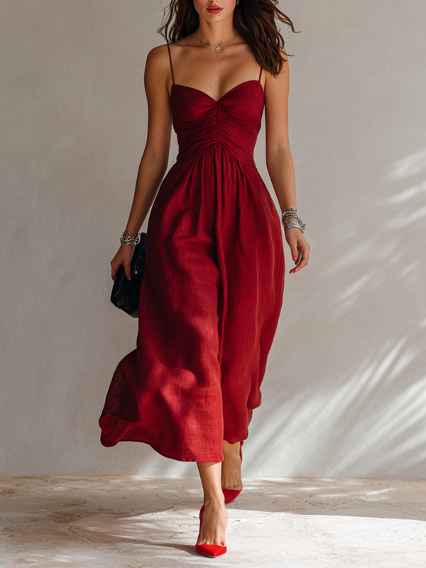 ROSA | Flowy A-Line Midi Dress