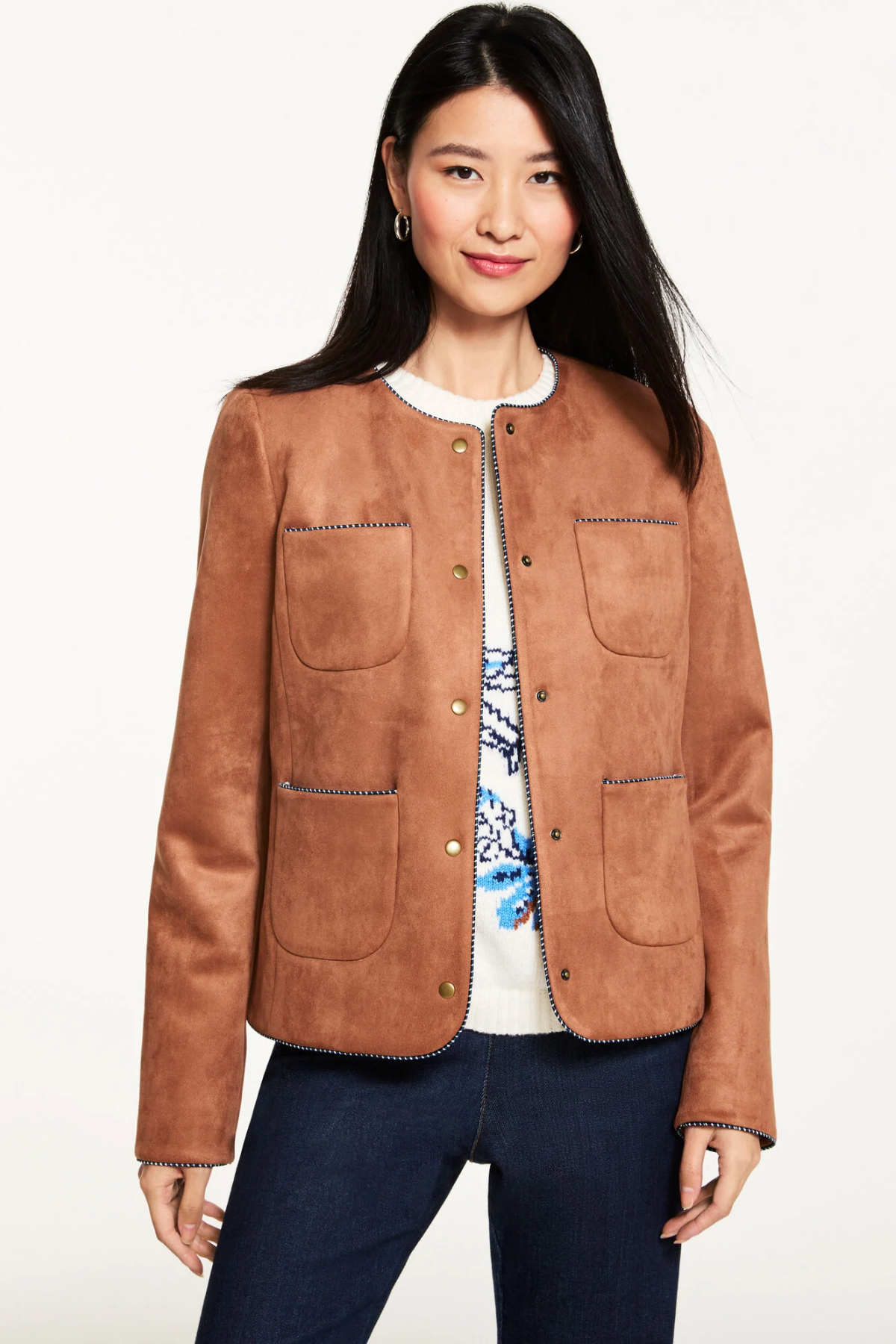 Faux Suede Jacket
