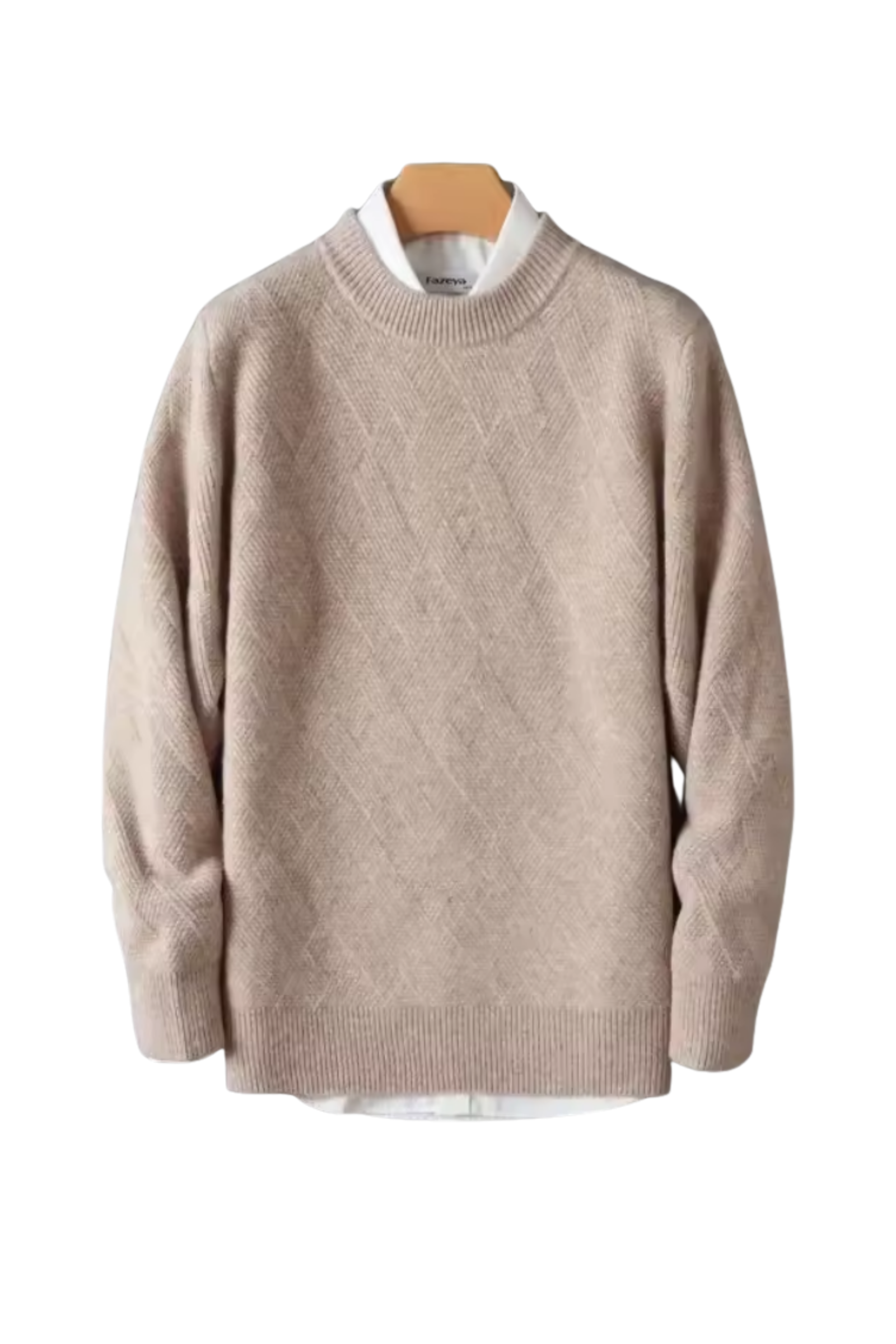 Woven Crew Sweater