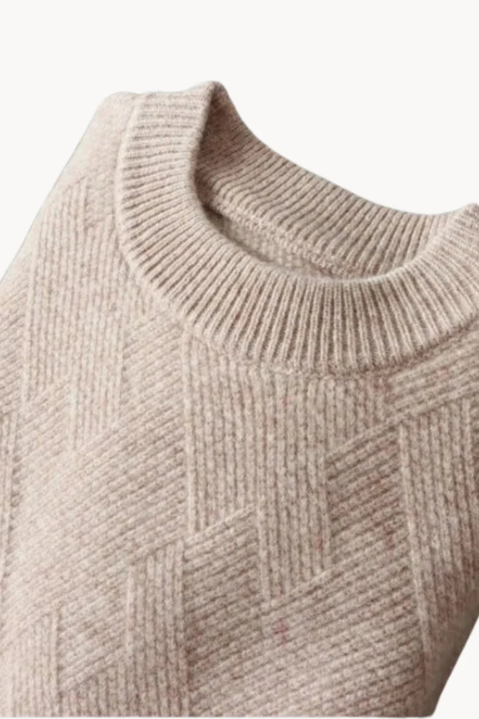 Woven Crew Sweater