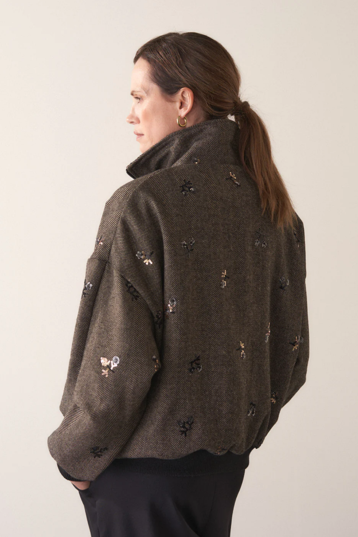 Embroided Bomber Jacket