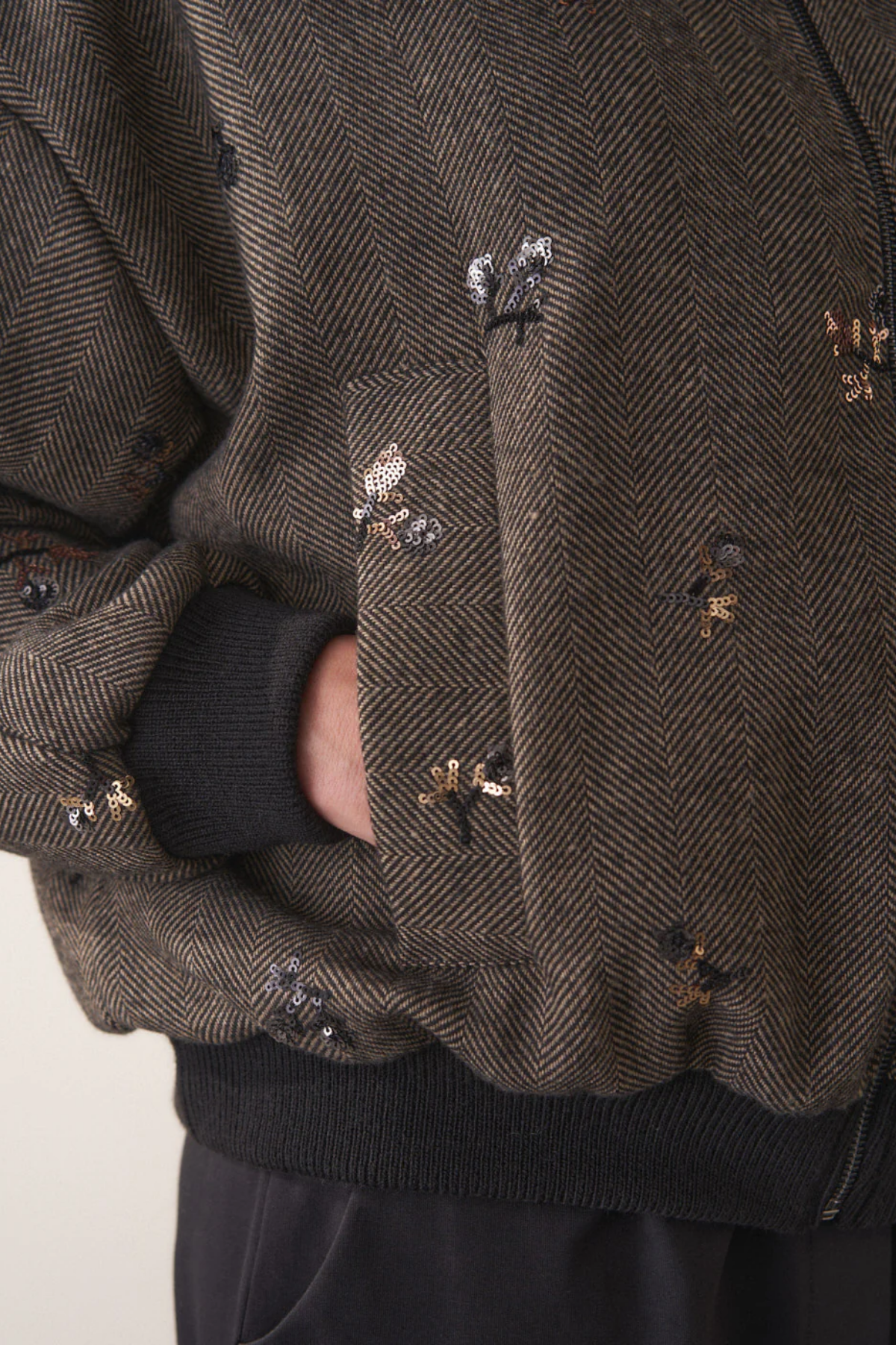 Embroided Bomber Jacket