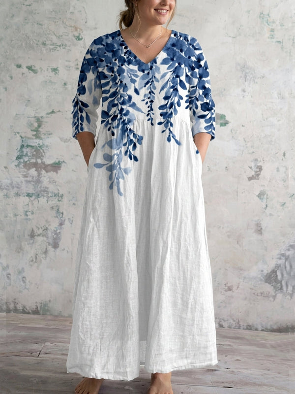 Celestia | Blue Willow Maxi Dress