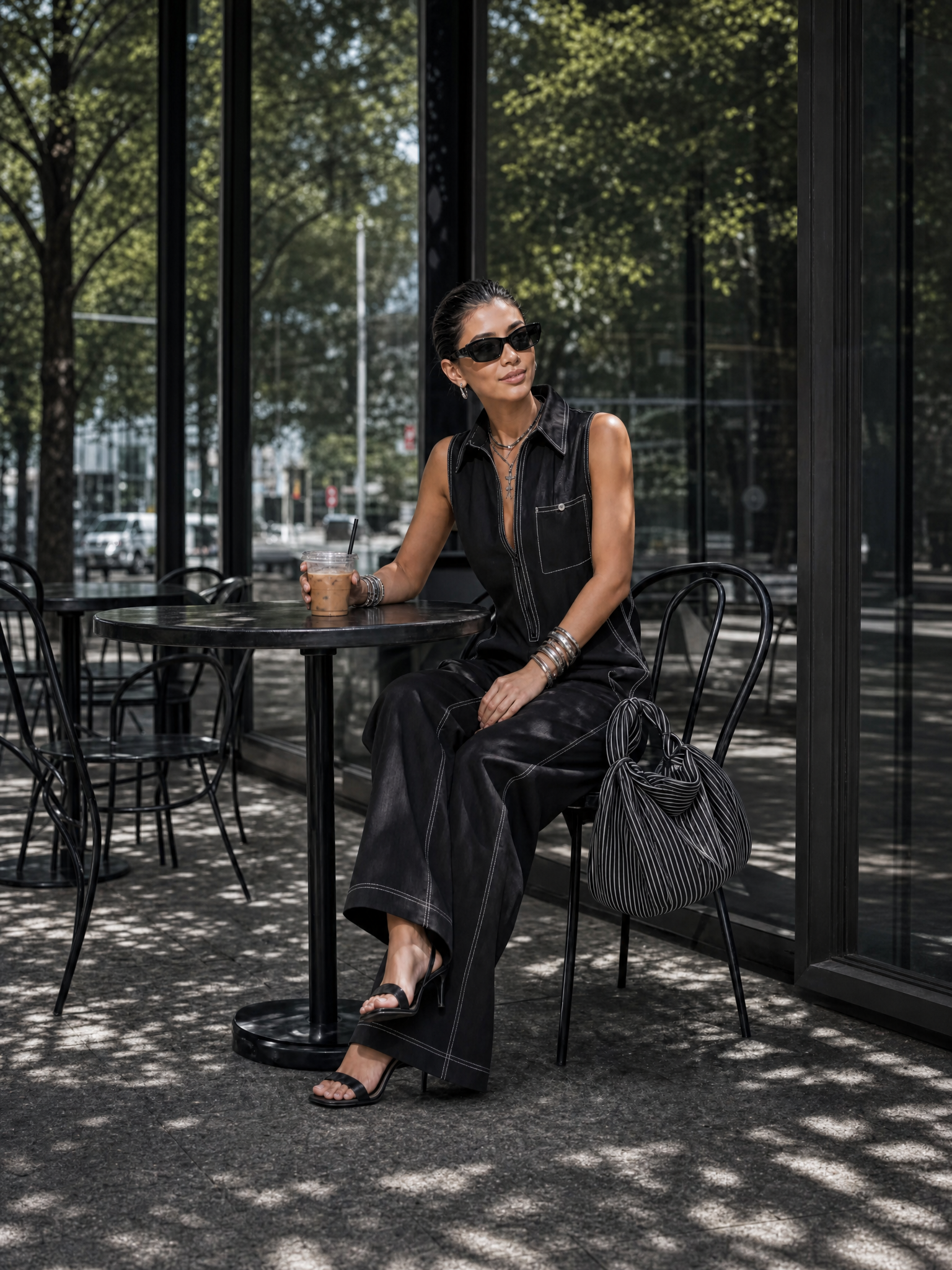 NELA | Relaxed Sleeveless Long Wide Jumpsuit
