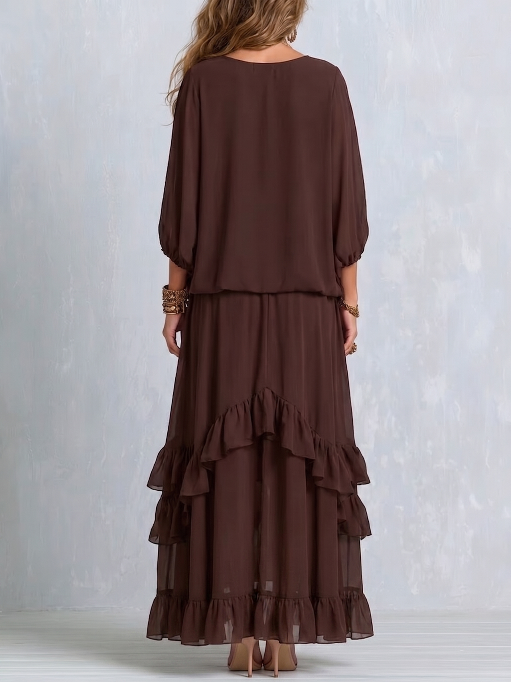RENA | Tassel Top And Ruffle Skirt Set