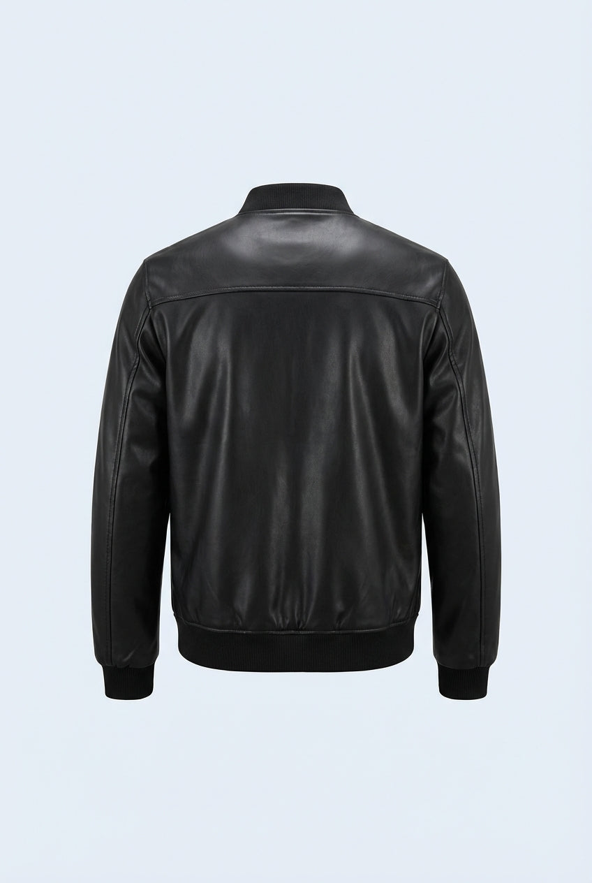 Leather Bomber Jacket