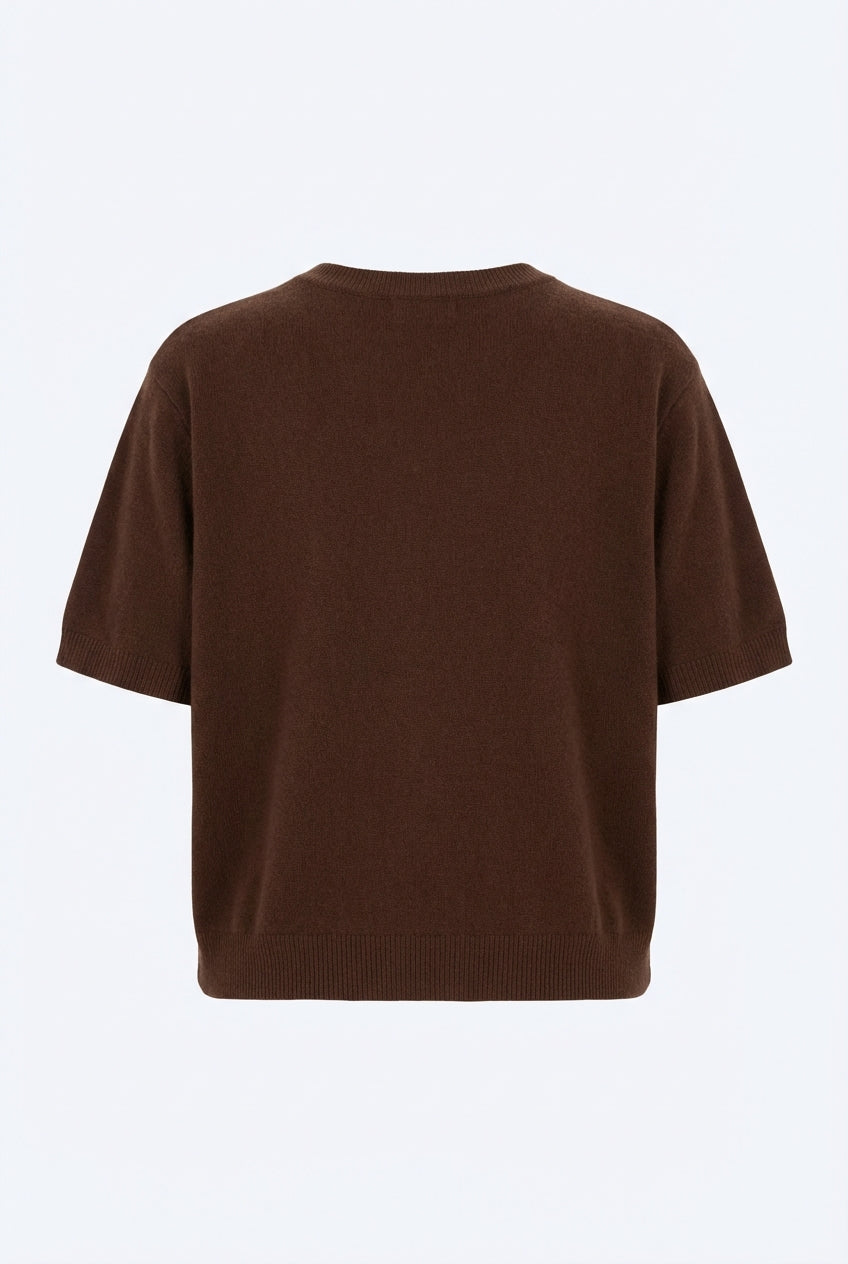 Lightweight Cotton Sweater Short Sleeves