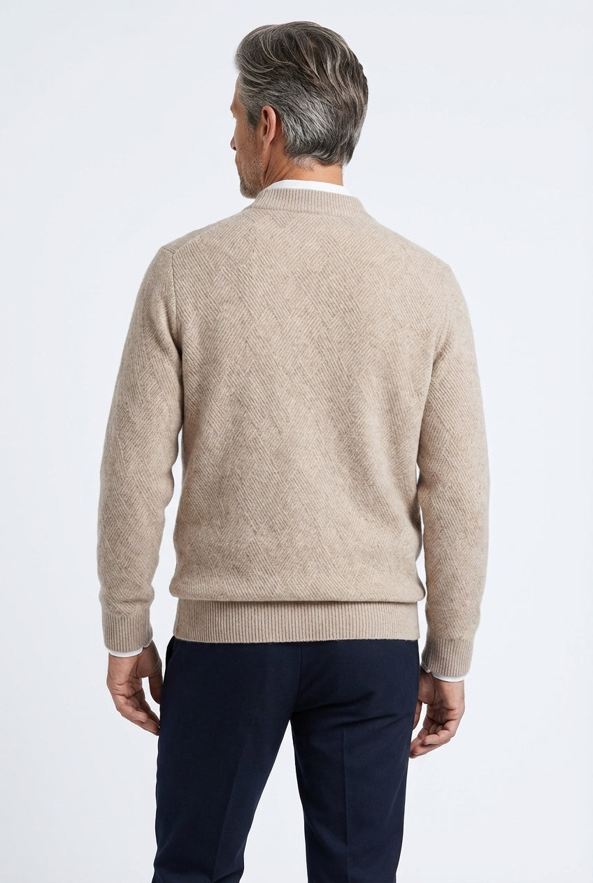 Woven Crew Sweater