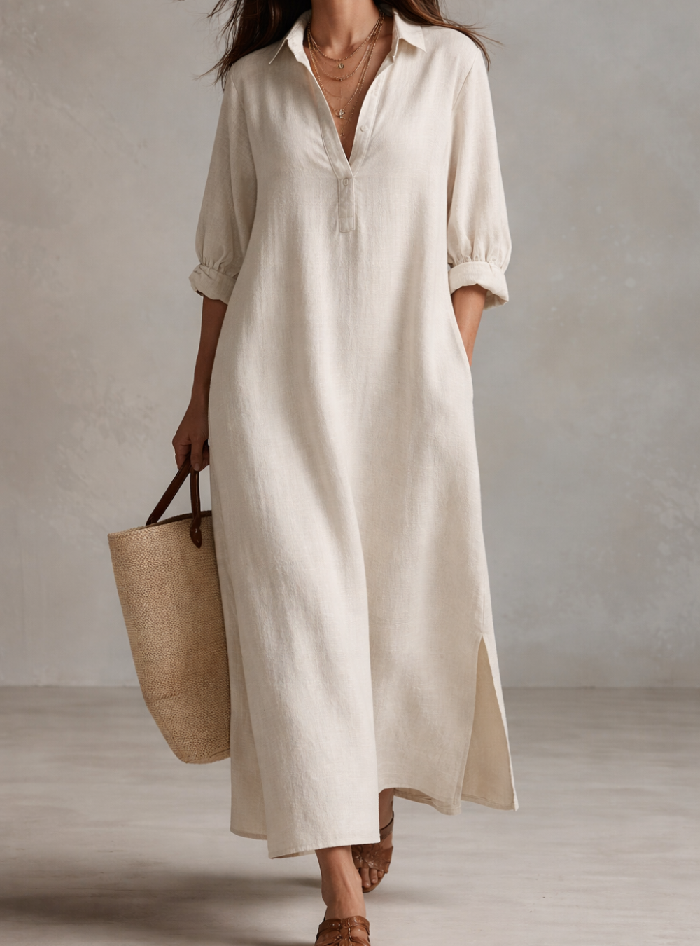WREN | Quiet Nomad White Midi Dress