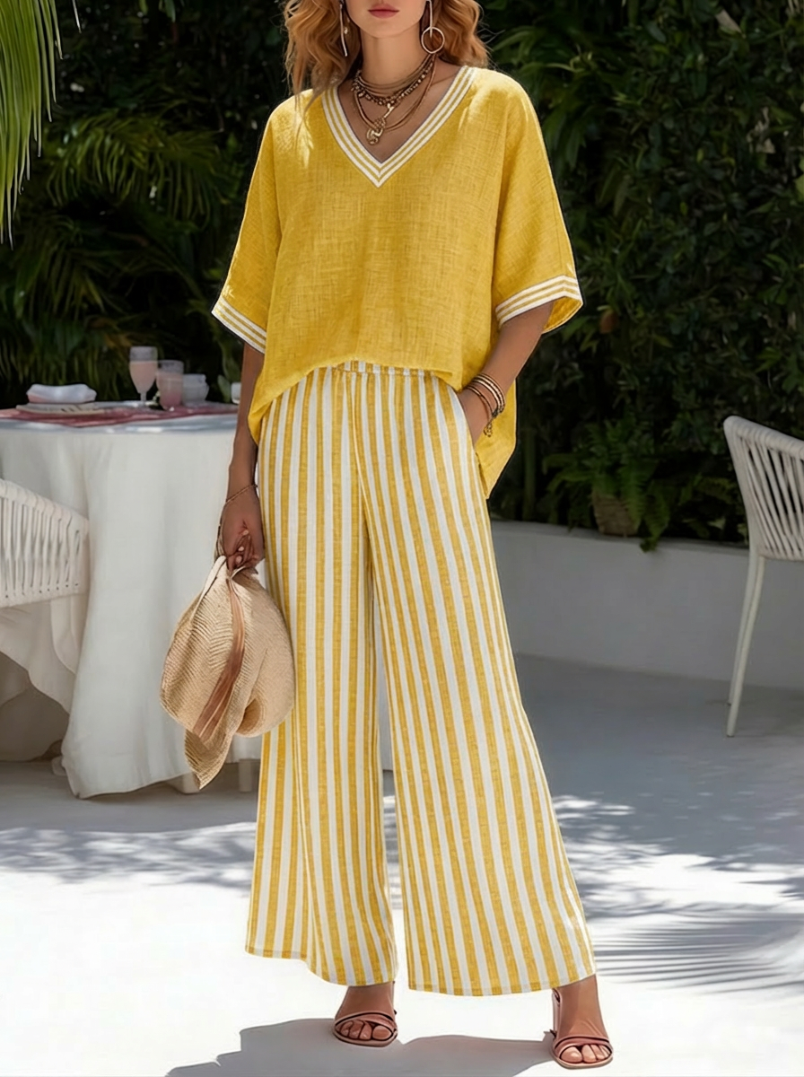 Striped Two-Piece Set