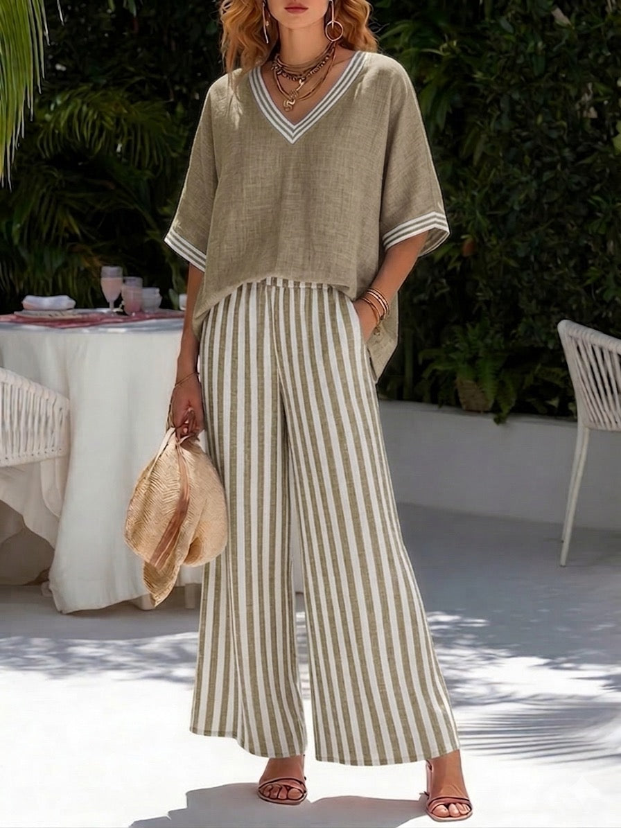 Striped Two-Piece Set