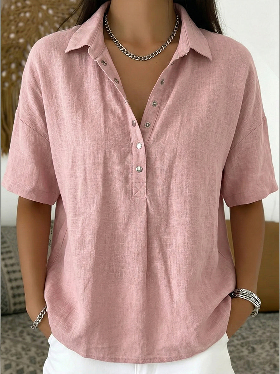 Women’s Polo Shirt – Casual Short Sleeve Summer Top