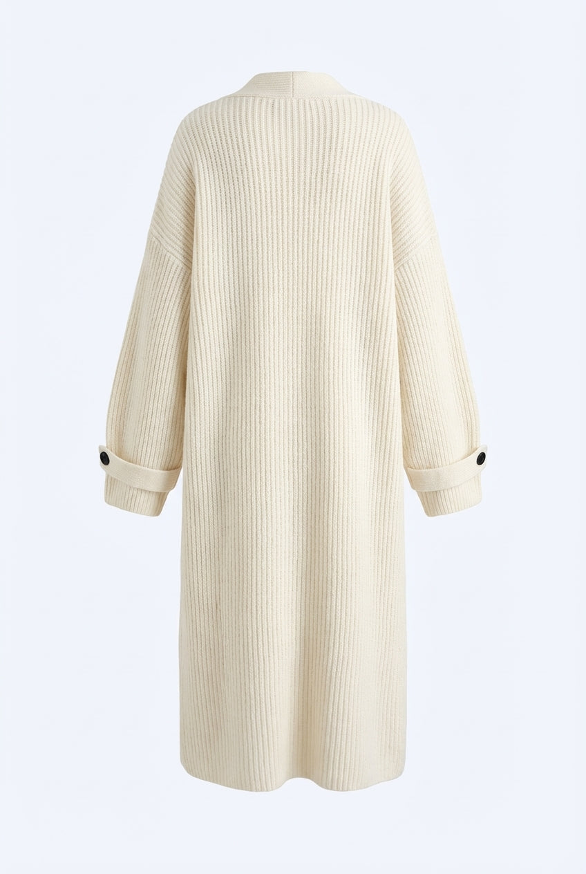 Long Cardigan Open Front Coat